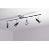 Wofi HOORN Deckenleuchte LED Chrom, 4-flammig