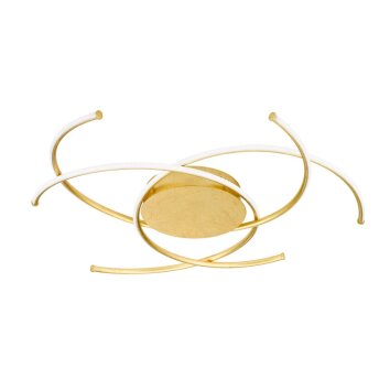 Wofi JULS Deckenleuchte LED Gold, 1-flammig