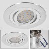 Monthois Einbauleuchte LED Chrom, Nickel-Matt, 1-flammig