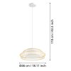 EGLO YUKU-Z Hängeleuchte LED Weiß, 1-flammig, Farbwechsler
