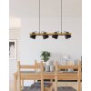 EGLO HORNWOOD-Z Hängeleuchte LED Braun, Schwarz, 4-flammig, Farbwechsler