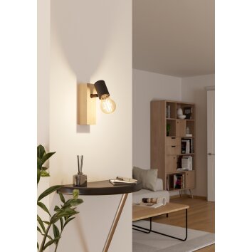 EGLO TOWNSHEND 3 Wandleuchte Braun, Schwarz
