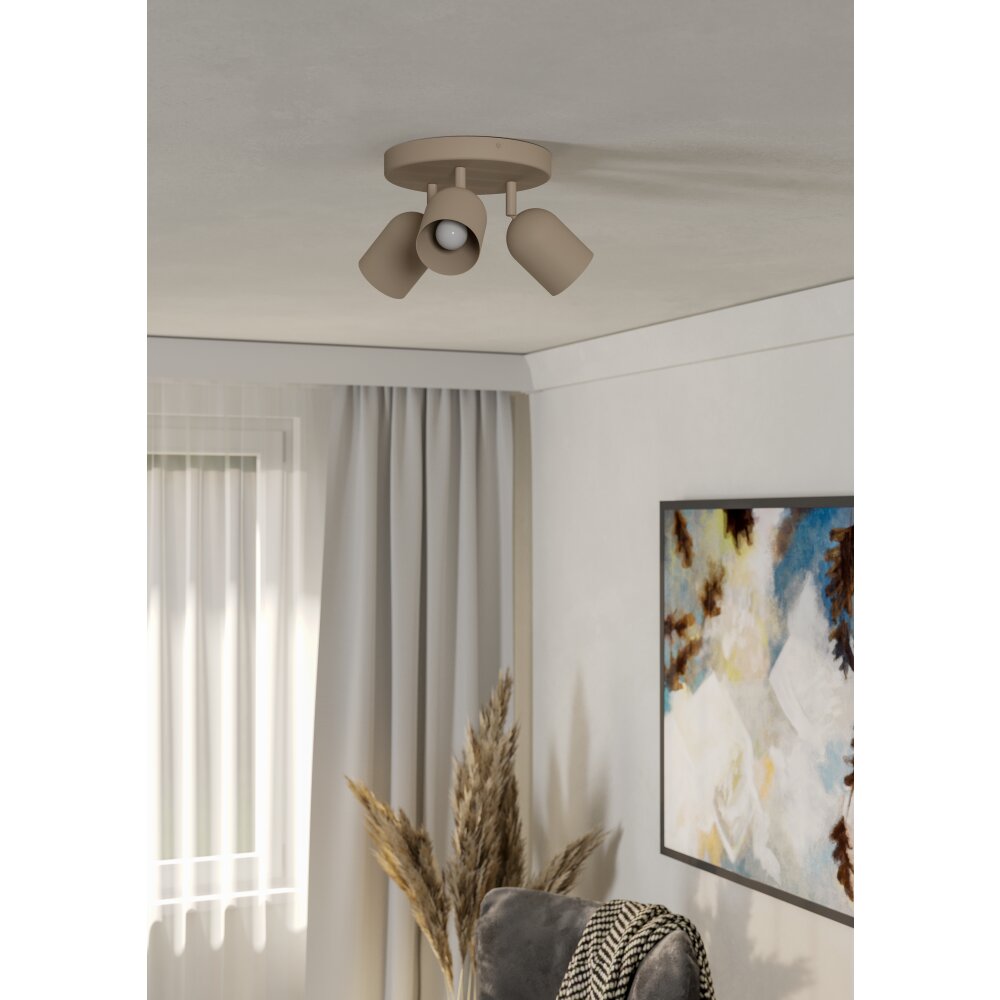 EGLO TILSTON Deckenleuchte Sandfarben, 3-flammig main product photo