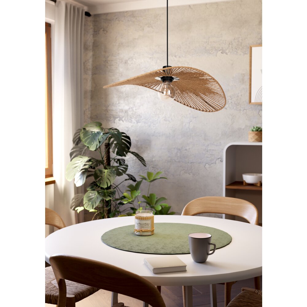 EGLO SIRUELA Hängeleuchte Schwarz, 1-flammig main product photo