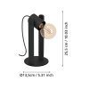 EGLO PLIMSOLL Tischleuchte Schwarz, 1-flammig