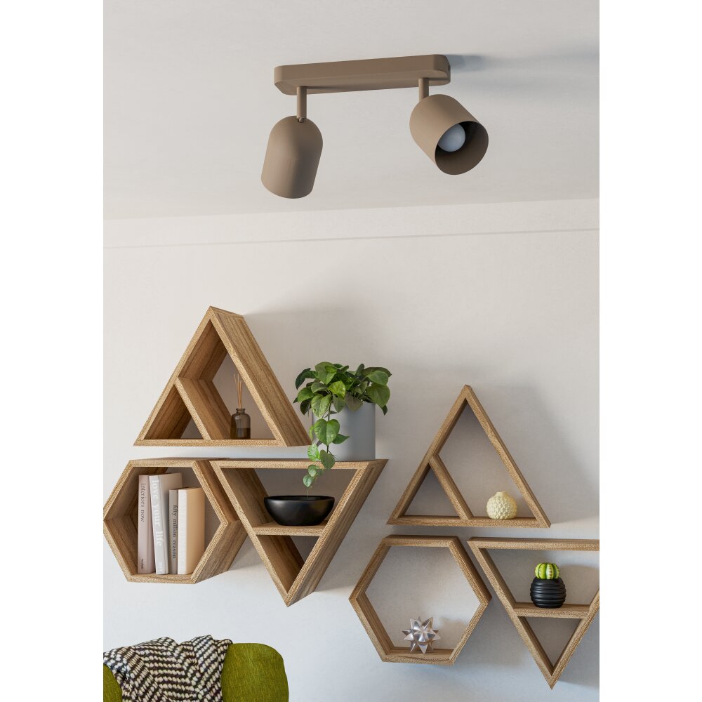 EGLO TILSTON Deckenleuchte Sandfarben, 2-flammig main product photo