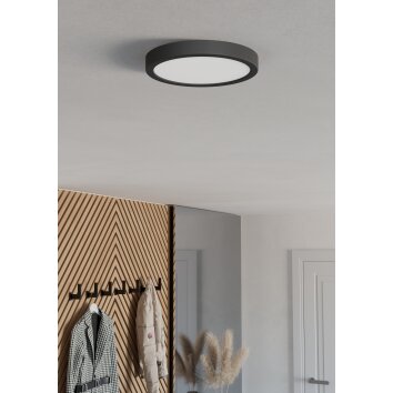 EGLO FUEVA 6 Deckenleuchte LED Schwarz, Farbwechsler