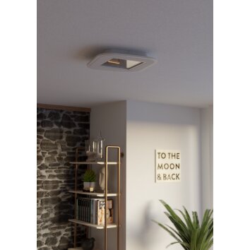 EGLO MACCHIONI Deckenleuchte LED Weiß, Fernbedienung