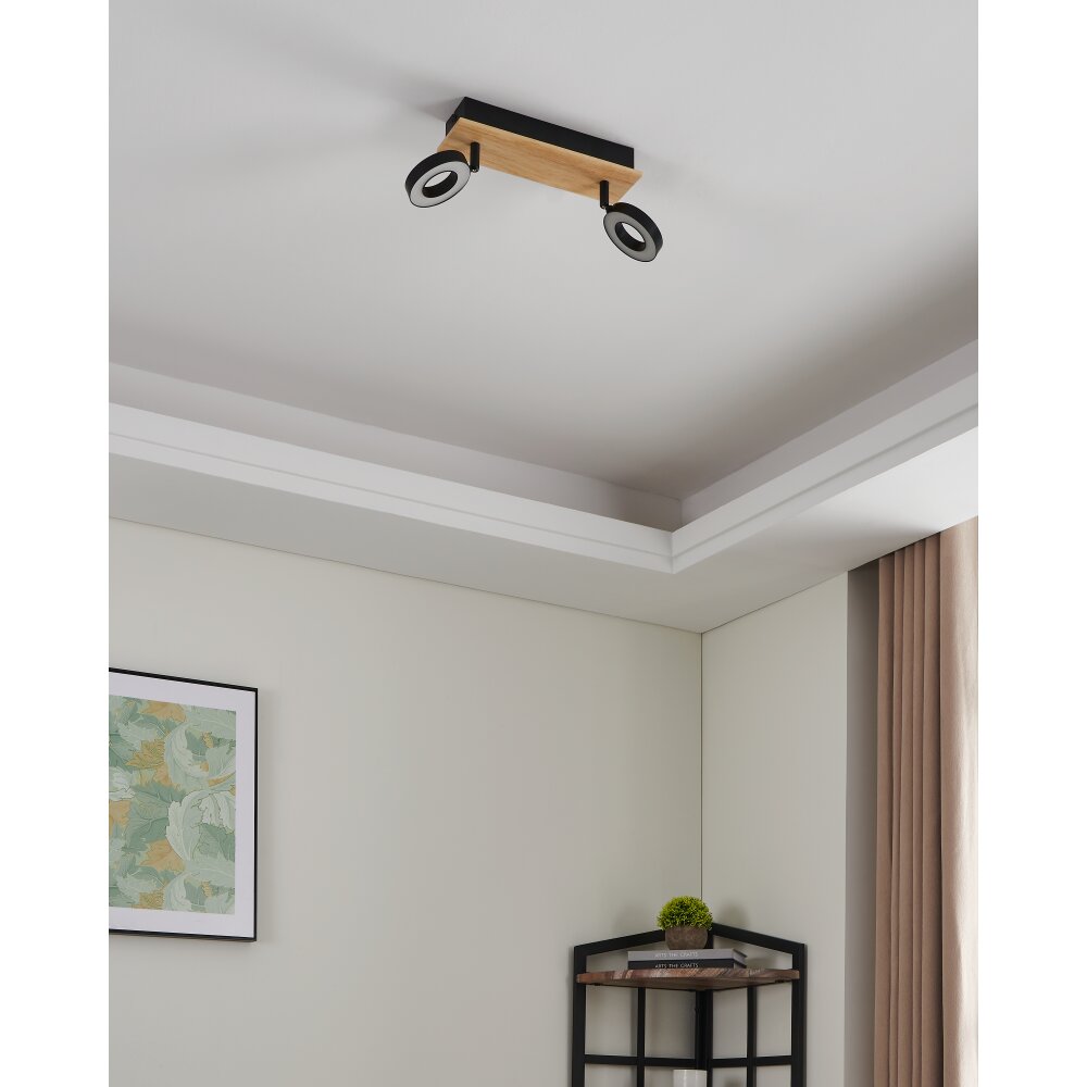 EGLO RIELVES Deckenleuchte LED Braun, Schwarz main product photo