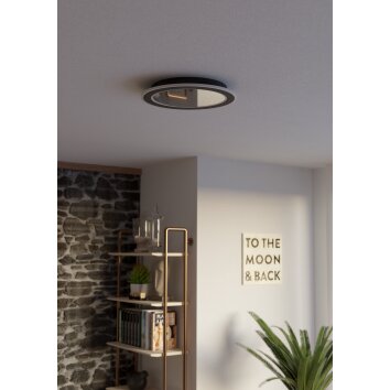 EGLO MACCHIONI Deckenleuchte LED Schwarz, Weiß, Fernbedienung
