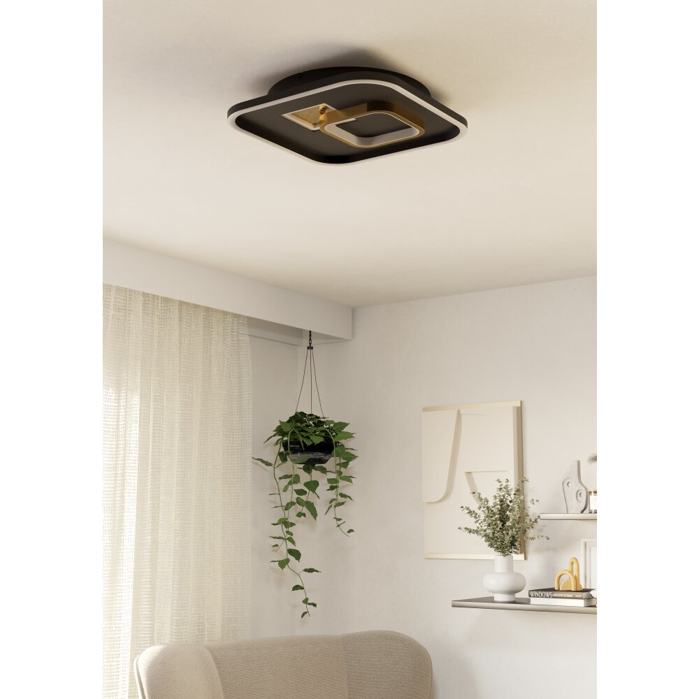 EGLO TIRIOLO Deckenleuchte LED Gold, Schwarz main product photo