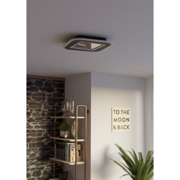EGLO MACCHIONI Deckenleuchte LED Schwarz, Weiß, Fernbedienung