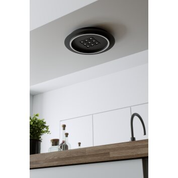 EGLO BALAZOTE Deckenleuchte LED Schwarz, Fernbedienung