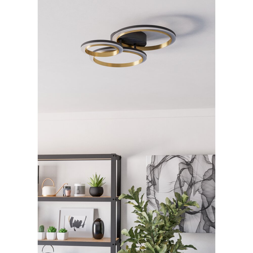 EGLO CALLIERA Deckenleuchte LED Messing, Schwarz main product photo