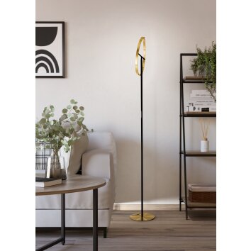 EGLO CASTELPOTO Stehleuchte LED Messing, Schwarz