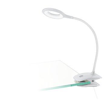 EGLO CABADO Klemmleuchte LED Weiß, Fernbedienung