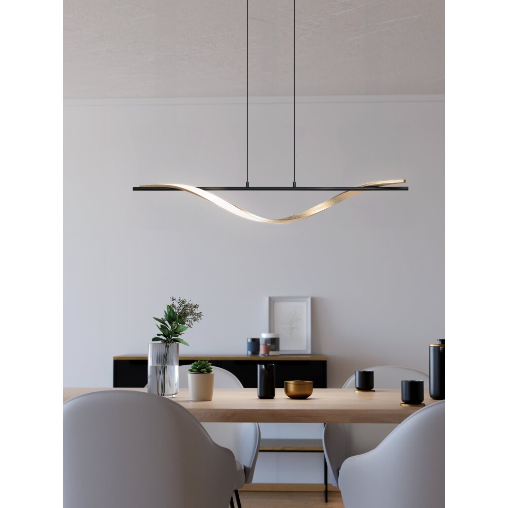 EGLO CONAPRATO Hängeleuchte LED Messing, Schwarz main product photo