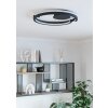 EGLO MEZZOMONTE Deckenleuchte LED Schwarz, Fernbedienung