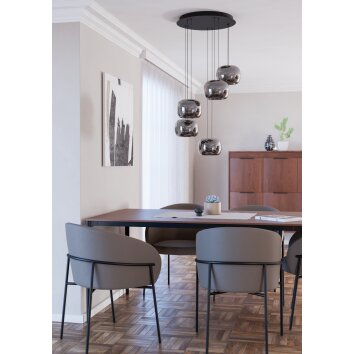 EGLO HORTUNAS Hängeleuchte LED Schwarz