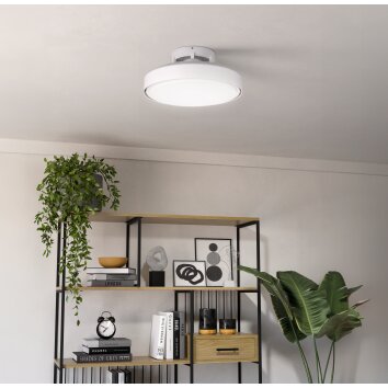 EGLO MORENCI Leuchte mit Ventilator LED weiß matt, Fernbedienung