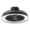EGLO VALLONIA Leuchte mit Ventilator LED Schwarz, Fernbedienung, Farbwechsler