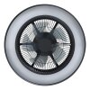 EGLO VALLONIA Leuchte mit Ventilator LED Schwarz, Fernbedienung, Farbwechsler