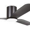 EGLO KAWANA Bündiger Deckenventilator LED Schwarz, Fernbedienung, Farbwechsler