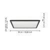 EGLO ROVITO-Z Deckenleuchte LED Schwarz, Farbwechsler