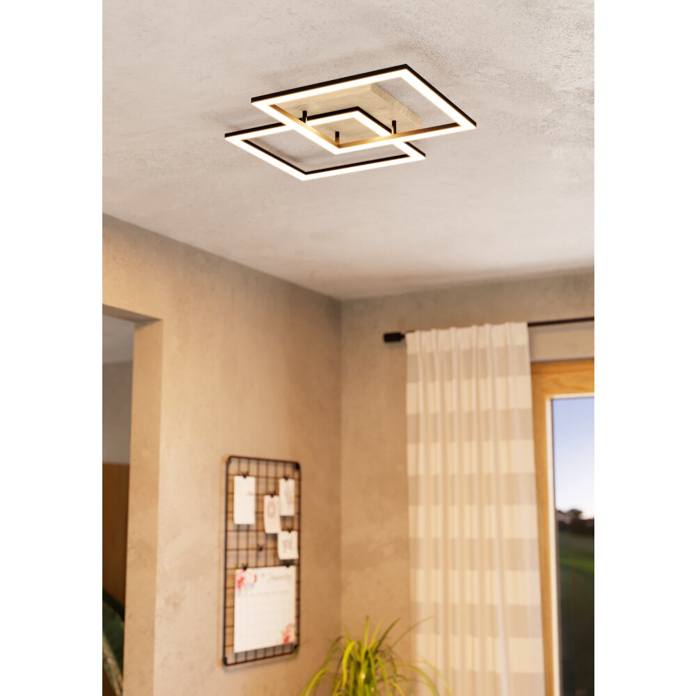 EGLO LOMALTAS-Z Deckenleuchte LED Braun, Schwarz main product photo
