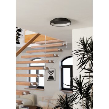 EGLO LORETELLO-Z Deckenleuchte LED Schwarz, Farbwechsler