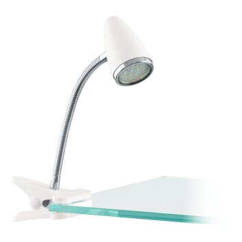 EGLO RICCIO 1 Klemmleuchte LED Chrom, Weiß