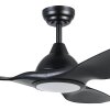 EGLO TUNITAS Deckenventilator LED Schwarz, Fernbedienung, Farbwechsler