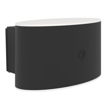 EGLO VALGIANO Wandleuchte LED Schwarz, Fernbedienung