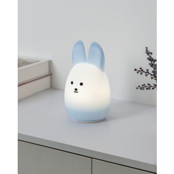 EGLO CASTELLINO Tischleuchte LED Blau, Fernbedienung, Farbwechsler