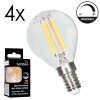 LED E14 4er Set 4 Watt 3000 Kelvin 400 Lumen LED E14 4er Set 4 Watt 3000 Kelvin 400 Lumen
