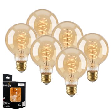 LED E27 6er Set 6 Watt 2200 Kelvin 400 Lumen