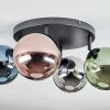 Chehalis Deckenleuchte Glas 15 cm Blau, Chrom, Grün, Kupferfarben, Rauchfarben, 4-flammig