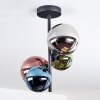 Chehalis Deckenleuchte Glas 12 cm, 15 cm Blau, Chrom, Grün, Kupferfarben, Rauchfarben, 4-flammig