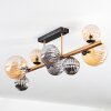 Chehalis Deckenleuchte Glas 10 cm, 12 cm, 15 cm Gold, Schwarz, 8-flammig