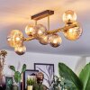 Chehalis Deckenleuchte Glas 10 cm, 12 cm, 15 cm Gold, Schwarz, 8-flammig