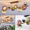 Chehalis Deckenleuchte Glas 10 cm, 12 cm, 15 cm Gold, Schwarz, 8-flammig