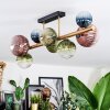 Chehalis Deckenleuchte Glas 10 cm, 12 cm, 15 cm Gold, Schwarz, 8-flammig