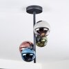 Chehalis Deckenleuchte Glas 10 cm, 12 cm Blau, Chrom, Grün, Kupferfarben, Rauchfarben, 4-flammig