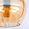 Koyoto Deckenleuchte Glas 15 cm Gold, Schwarz, 3-flammig
