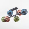 Koyoto Deckenleuchte Glas 15 cm Blau, Grün, Kupferfarben, 6-flammig
