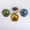 Koyoto Deckenleuchte Glas 15 cm Gold, Schwarz, 3-flammig