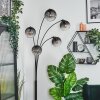 Koyoto Stehleuchte Glas 15 cm Klar, Rauchfarben, 5-flammig