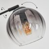 Koyoto Stehleuchte Glas 15 cm Klar, Rauchfarben, 5-flammig