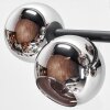 Koyoto Deckenleuchte Glas 15 cm Chrom, Rauchfarben, 8-flammig