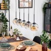 Ripoll Hängeleuchte Glas 15 cm Naturfarben, Schwarz, 5-flammig
